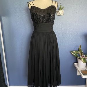 Black sequin party dress - size 6